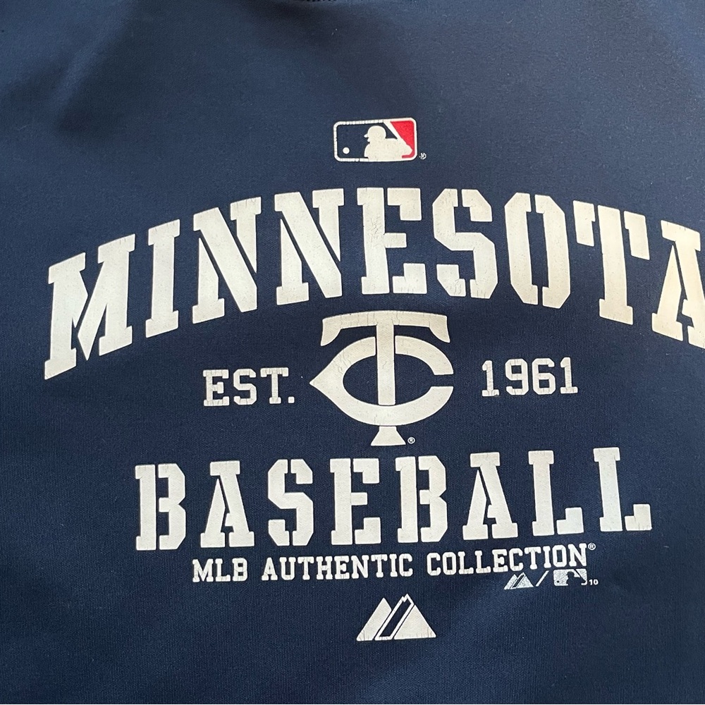 Minnesota Twins Baseball Navy Hoodie - Picture 3 of 5